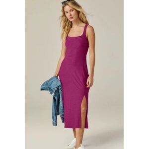 Beyond Yoga Purple Midi Dress